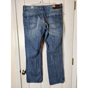 Hugo Boss Jeans Men 34x30 Blue Straight Denim Orange Label Designer Tag 40x32